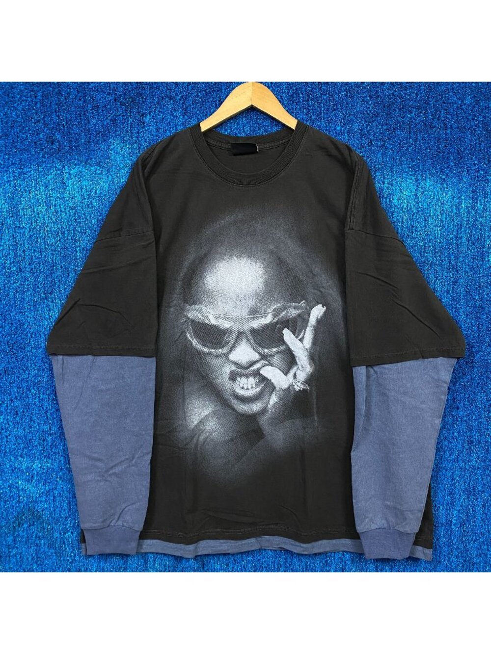 Rihanna 20th Anniversary Rap Black T-shirt Size 2XL